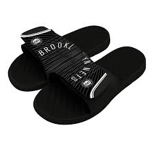 You can learn more about the brooklyn nets brand on the nba.com/nets website. Islide Usa Brooklyn Nets Nba Custom Slide Sandals
