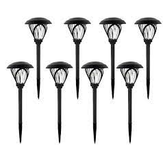 Set Of 8 Solar Lights For Decorative Sidewalks And Light Qvc Ad Solar Landscape Lighting Landscape Lighting Luxury Landscaping