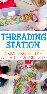 Check Out This Threading Station An Awesome Quiet Time Toddler Activity That S Perfect For Toddler Activities Indoor Activities For Toddlers Infant Activities