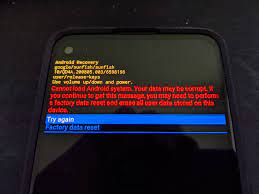 Pixel 4a Cannot Load Android System Your Data May Be Corrupt Google Pixel Community