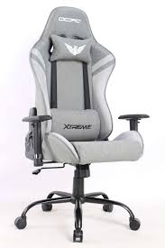 The previous price was $399.99. Ocpc Xtreme Fabric Steel Base Full Recline Premium Gaming Chair Gray White Bermor Techzone