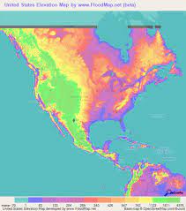 Us Elevation Map Interactive Us Elevation And Elevation Maps Of Cities Topographic Map Contour