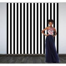 Black And White Photo Booth Backdrop Black And White Stripes Photo Backdrop Black And White Party Decorations White Party Decorations Black And White