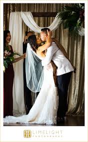 The Orlo Tampa Thai Wedding Cuban Wedding Thai And Cuban Wedding Wedding Bride And Groom First Kiss Ceremony Altar Thai Wedding Wedding Altars Bride