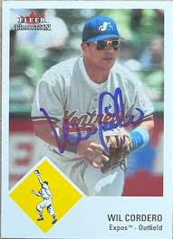Wil Cordero Autographed 2003 Fleer Tradition Update #U190