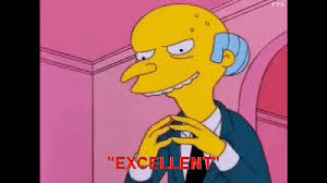 Mr Burns twiddles fingers for one minute on Make a GIF