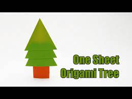 This origami christmas tree was created by myself in 2014. One Sheet Origami Tree V1 Jo Nakashima Christmas Tree Youtube