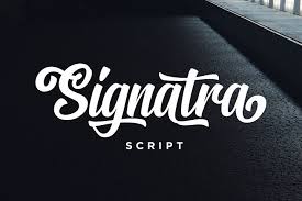 In caflisch script, o is replaced by o.alt2 when followed by an ascending letterform. Signatra 27515 Brush Font Bundles Free Script Fonts Typeface Lettering