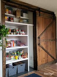 sliding barn door + a new pantry