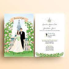 Custom Illustrated Save The Dates Portrait Wedding Invitation Rsvp Illustrated Wedding Invitations Wedding Invitation Cards Wedding Illustration