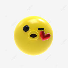 Emoji Kissing Clipart Hd PNG, Kiss And Love Face Of 3d Render Emoji, Emoticon, Cartoon, Face PNG Image For Free Download