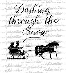 Best worst christmas cable movies: Dashing Through The Snow Svg Png Silhouette Cricut Etsy