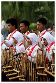 Difable Children Were Performing Indonesian Traditional Music