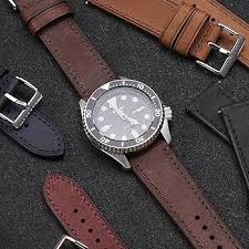 EACHE Uhrenarmband 18mm, Uhrenarmband Leder mit Schnellverschluss, Italien  Pueblo Spezielles Mattiertes Leder Uhrband, Top Grain Uhrenarmbänder für  Herren/Damen: Amazon.de: Fashion