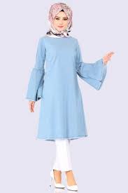 Modaselvim Tunik Volan Kol Kot Tesettur Tunik 4078ef311 Acik Kot Fashion Sleeve Top Tops