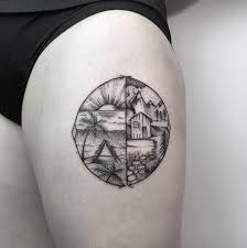 Guys around the world are lining up for the perfection of spherically influenced designs. 48 Charming Unique Circular Tattoo Designs Tattooblend