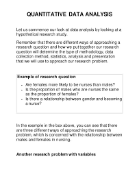 To better understand this style of research we need to break down its major tenets. 6 Quantitative Analysis Examples Pdf Examples