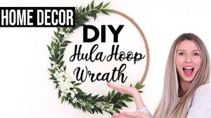 Save now with 0% off fluttering pages gold 15 inch wall decor, set of 6. Diy Hula Hoop Wreath Home Decor Party Decor Youtube