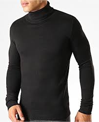 Vous désirez commander un sous pull col roule homme ? Pull Col Roule Noir Doux Et Leger En Maille Fine