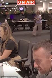 Jackie 'O' Henderson is left flustered after she's forced to sprint to the  studio following a 'situation'