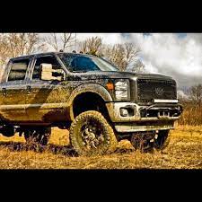 Lifted Ford Trucks Slap Covered In Mud Nothing Sexier Ford Trucks Trucks Muddy Trucks