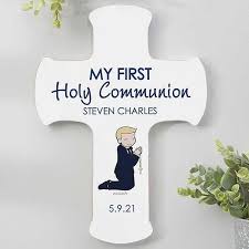 Purchase first communion gifts for sale. Personalized First Communion Boy Cross 8x12 First Communion Gifts