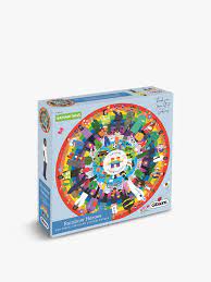 Quality sturdy boxes and puzzle pieces, modern folksy round tables images and more lafayette puzzle company — grid cut puzzle with a seamless fit, sturdy and attractive boxes and pieces. Gibsons Rainbow Heroes 500 Piece Circular Jigsaw Puzzle Games Puzzles Fenwick