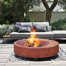 This concrete gas fire pit bowl by kingsman comes complete with all you need to create an outdoor fire feature. Montana 100cm Rust Fire Pit Bowl Milkcan Outdoor Firepits Outdoor Fire Pit Fire Pit Backyard Portable Fire Pits