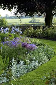 border paars tuin tuin ideeen prachtige tuinen
