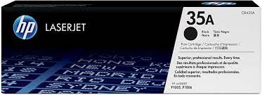 Also find original laserjet p1005 cartridges which print with the quality and consistency you expect from hp and are backed by hp's warranty. Amazon Com Hp 35a Cb435a Toner Cartridge Black Office Products