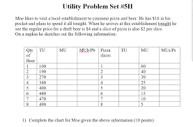 Solved Question 9 Look At The First Table You Filled Out
