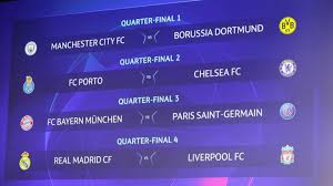 Courtois excited to face chelsea. Champions League And Europa League Draws Quarter And Semi Final Pairings As Com