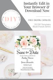 Share via email, text message, social media. Save The Date Templates Blush Florals Edit Online Download And Print Save The Date Templates Diy Save The Dates Save The Date