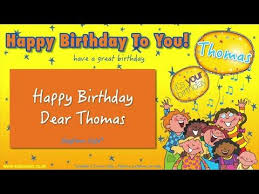 Happy Birthday Song For Son Jump Singers Happy Birthday Dear Thomas For Playtime Youtube In 2020 Happy Birthday Dear Happy Birthday Birthday Songs