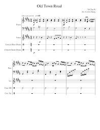 So pick your favourite transcription, grab your drum set and let's start drumming! Old Town Road Read Description Before Hate Sheet Music For Piano Vocals Snare Drum Bass Drum Mixed Quartet Musescore Com