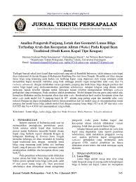 Jurusan teknik kimia, fakultas teknik. Jurnal Teknik Perkapalan Jurnal Hasil Karya Ilmiah Lulusan S1 Teknik Perkapalan Universitas Diponegoro