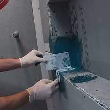 realrenovations on instagram wrapping corners with waterproof membrane fabric tape realrenos waterproof waterproofing w fabric tape membrane waterproof