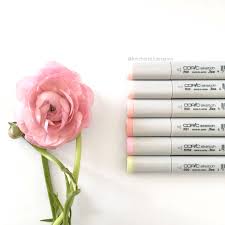Copic Marker Colors For A Ranunculus R00 R30 R20 R21 Rv52 And G20 Flower C O Central Square Florist Www Central Copic Sketch Markers Copic Markers Copic