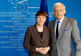 Jerzy BUZEK, EP President, meets with MEP Monica Luisa MACOVEI in  Strasbourg