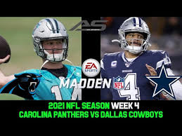 Nfl 2021 Season Week 4 Carolina Panthers Vs Dallas Cowboys 4k Allsportsstation Youtube