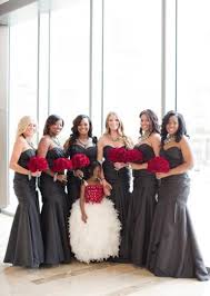 Dawn Anthony Glam Bridesmaid Bridesmaid Red Wedding