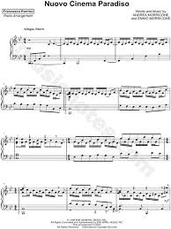 Browse all cinema paradiso sheet music musicnotes features the world's largest online digital sheet music catalogue with over 400,000 arrangements available to print and play instantly. Francesco Parrino Love Theme From Cinema Paradiso Sheet Music Piano Solo In Bb Major Download Print Sku Mn0213518