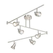 Vaxcel Lighting Sp34166 Spotlight Six Light Swing Arm Track Light Kit Satin Nickel Amazon Track Lighting Kitchen Flexible Track Lighting Track Lighting Kits