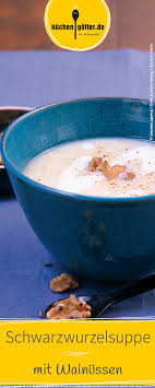 Schwarzwurzelcremesuppe Mit Walnussen Rezept Vegetarisch Rezept Schwarzwurzelsuppe Rezepte Suppe