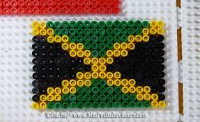 Drapeau Jamaique Perles Hama Schemas De Bijoux En Perles Perles A Tisser