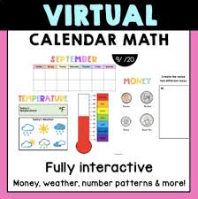 Virtual Interactive Digital Calendar Math By Daniela Diguido Tpt