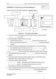 Cell Membranes Worksheets Biology Lessons Biology Classroom Biology Teacher