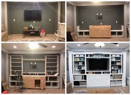 I got a big project to build. The Basement Built In Entertainment Center Bookshelves