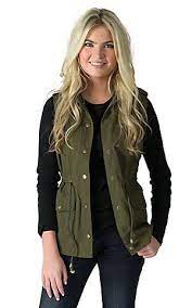 Ppla Clothing Women S Olive Sleeveless Vest Vest Outfits For Women Clothes Olive Jacket Outfit