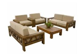 Solid Wooden Sofa Set Home Decor Home Decor Furniture Housandreams Com Furniture Design Wooden Wooden Sofa Sofa Furniture